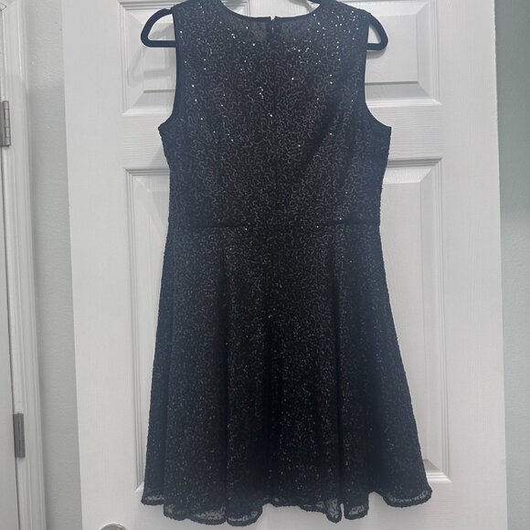 Black Cynthia Rowley Sequin Dress Size 14 - Picture 5 of 6